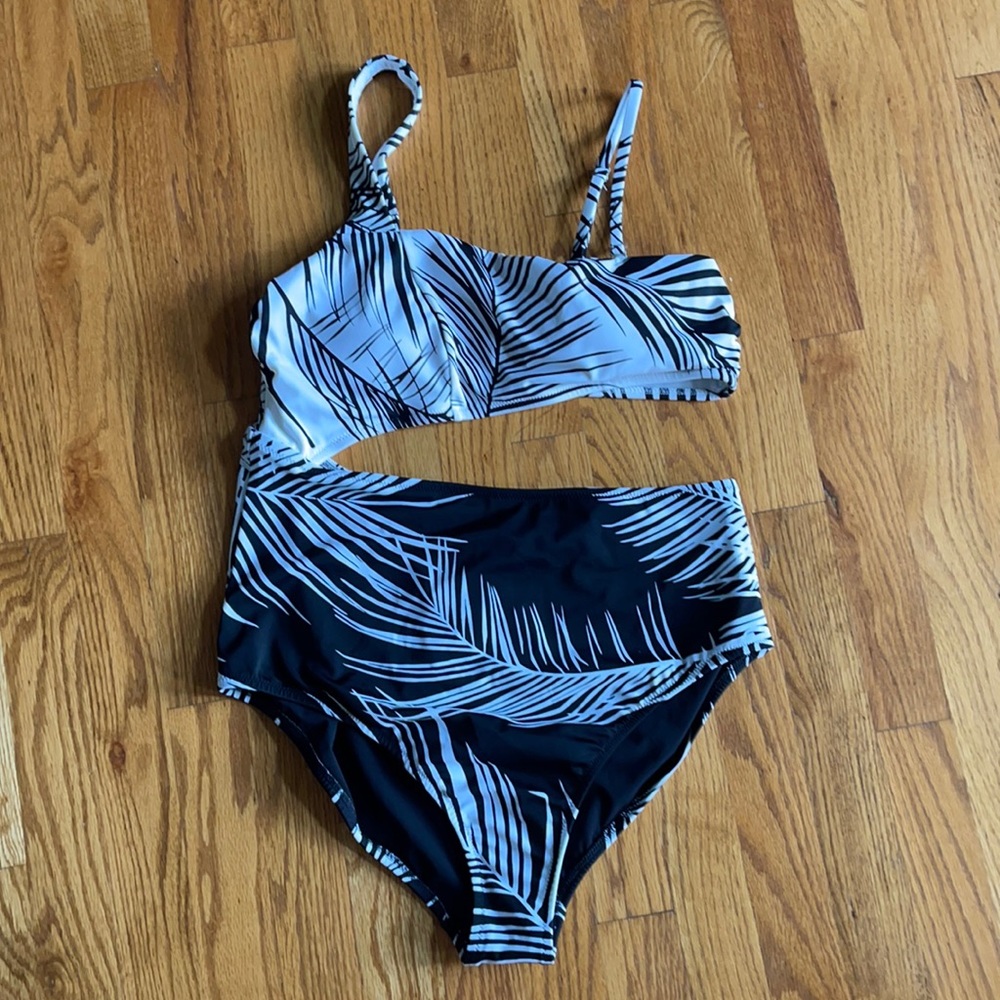 NWT Athleta Retro Palm One-Piece Swimsuit